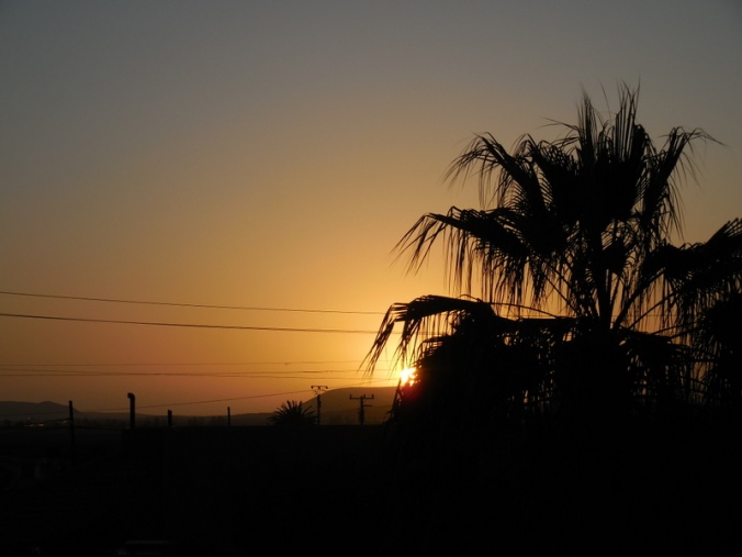 Sunset in a Mexican town 2