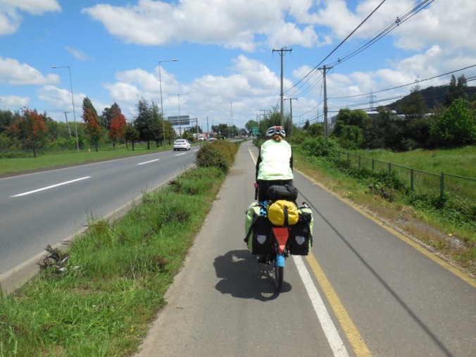 Bike path in Temuco